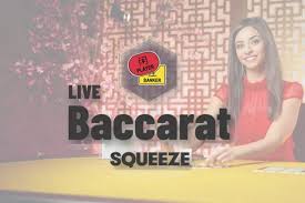 Baccarat Squeeze logo by Evolution at Nine Casino