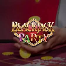 Blackjack Party slot logo by Evolution at Nine Casino