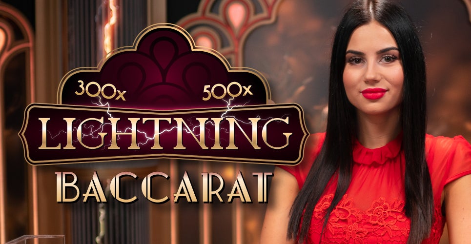 Lightning Baccarat casino game by Evolution – featured logo at Nine Casino