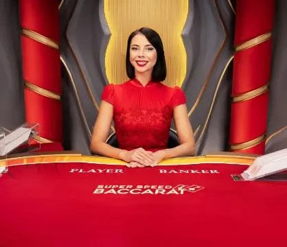 Super Speed Baccarat game by Evolution – logo hosted on Nine Casino